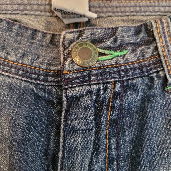 Armani Exchange Jean Embroidered Flare Jeans - Picture 10 of 14